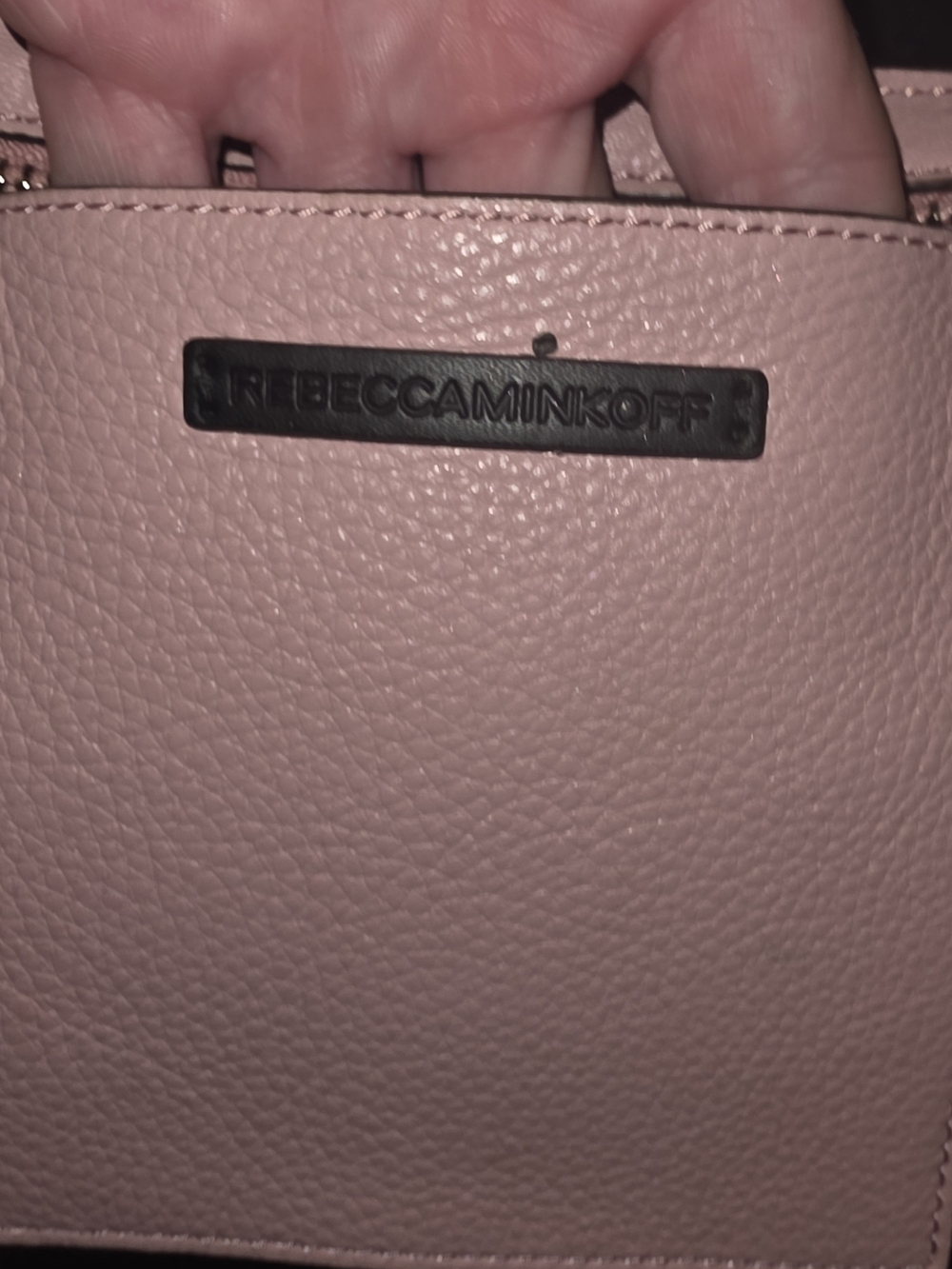 Rebecca Minkoff Kylie Lavendar Unlined Pebbled Leather Crossbody Bag Purse - Picture 8 of 12